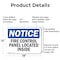 Signmission Fire Control Panel Located Inside OSHA Notice Sign, Aluminum, 18in W x 12in L, 2PK OS-2PACK-NS-A-1218-L-12556 - alternate 5